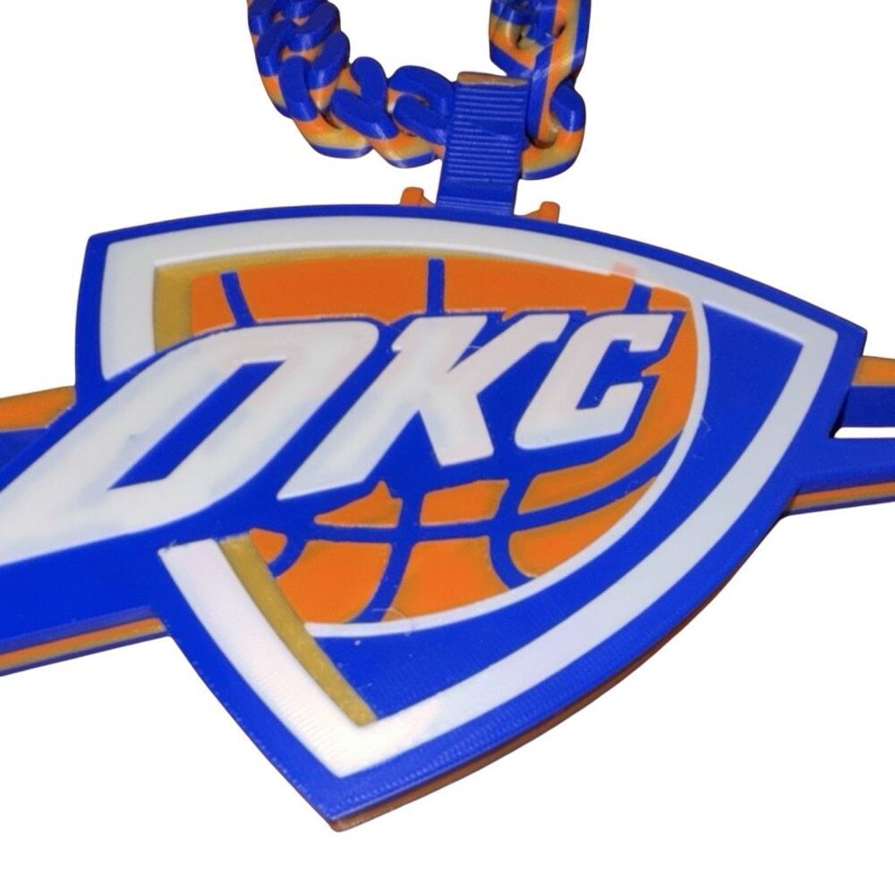 Oklahoma City Thunder NBA Basketball Logo Fan Necklace Hype Chain - NEW
